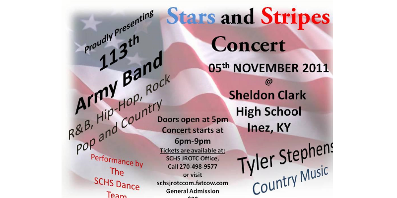 Don’t Miss The Stars and Stripes Concert!!!!